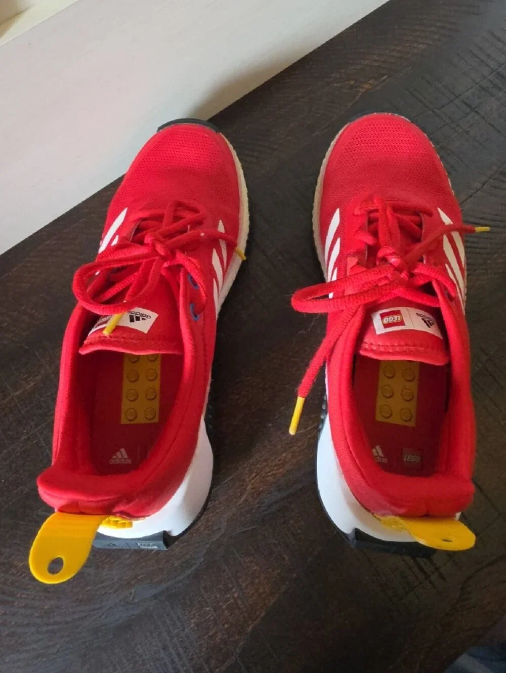 Lego X adidas Kids Sneakers Red with White Stripes